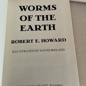 Worms of the Earth Robert E Howard 1974 1st Ed. Hardcover w/ DJ